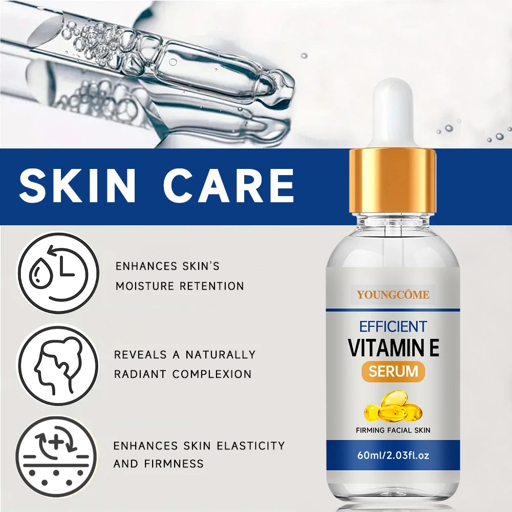 Vitamin E Wrinkle Remover Face Serum Lifting Firming Fade Fine Lines Anti-aging Essence Whitening Brighten Nourish Skin Care ﻿ Quake