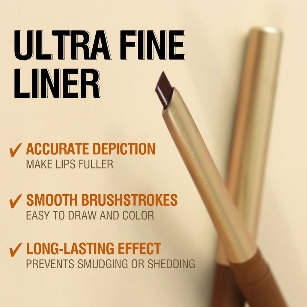 1pc Matte Lip Liner Pencil - Smooth Precision & High Endurance, Long-Lasting Wear, Lip Liner & Lipstick, 6 Shades, Easy To Use Quake