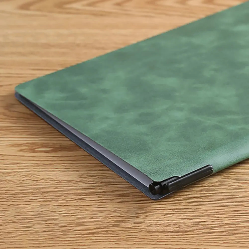 Reusable A4 Whiteboard Notebook With Whiteboard Pen Leather Erasable Whiteboard Draft With Erasing Cloth Stationery Quake