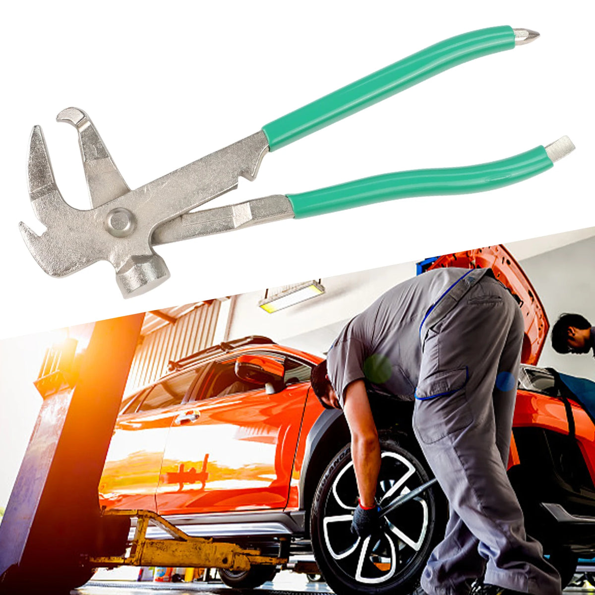 Multi Functional Tire Hammer Tool Auto Repair Tool Tire Balance Hammer Alloy Steel Material Cutting Blade Feature Quake
