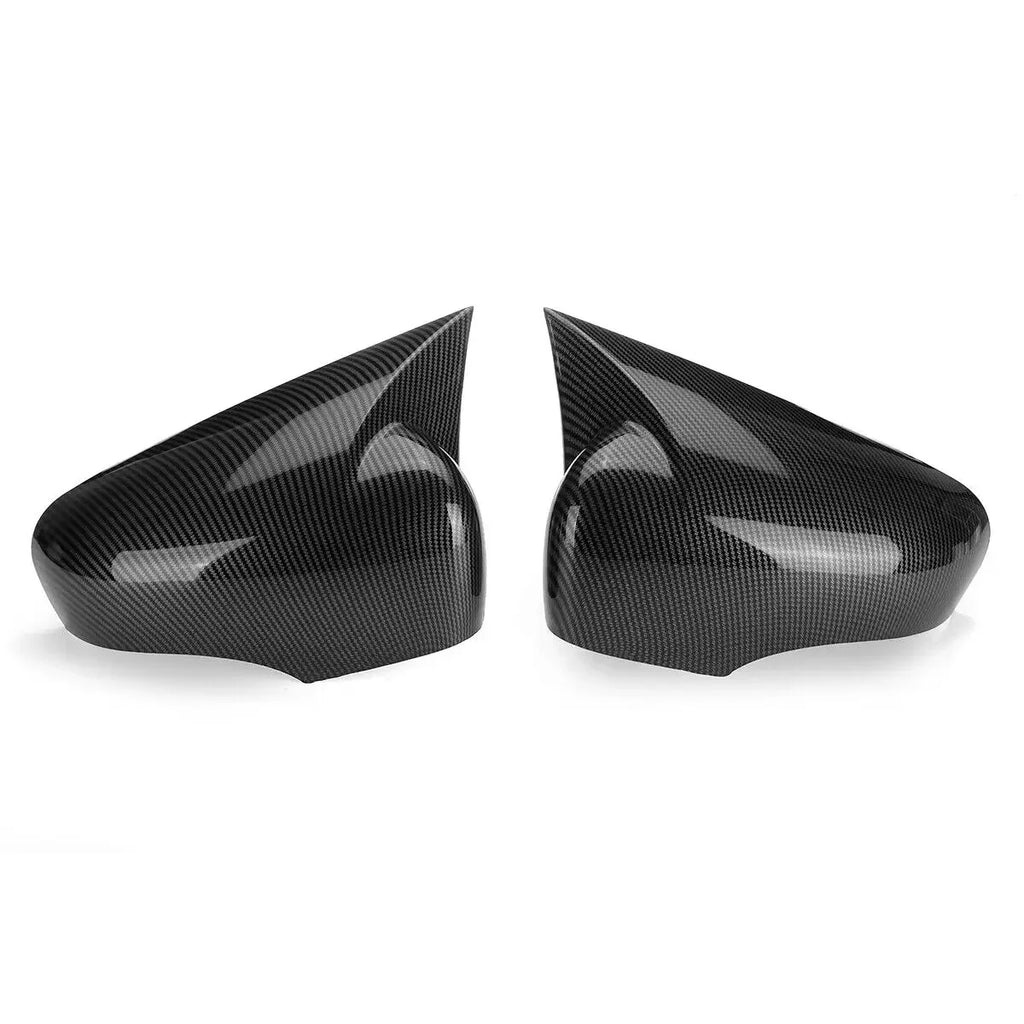 For Renault Clio 4 MK4/Captur/Zoe 2012-2019 Car Rearview Side Mirror Cover Wing Cap Sticker Exterior Door Case Trim Carbon Fiber Quake Carbon