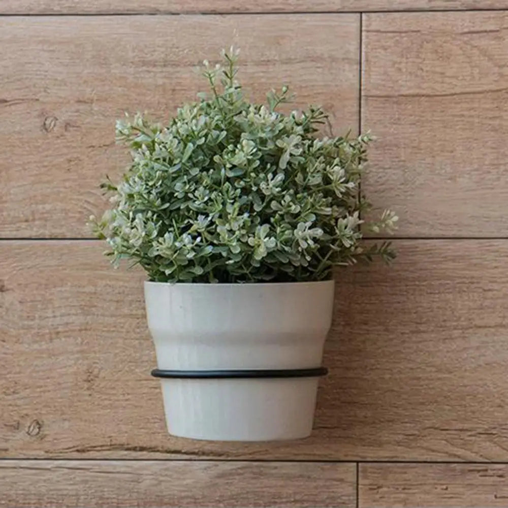 Sturdy Railing Outdoor Decor Planters Rack Flower Pot Holder Ring Planter Pot Stand Wall Mounting Quake