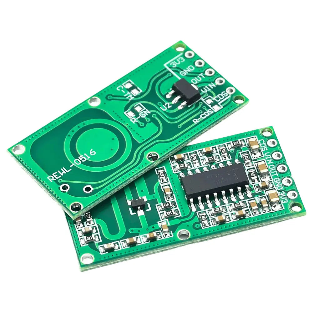 10pcs RCWL-0516 Microwave Radar Motion Sensor Module Human Body Induction Intelligent Module Output 3.3V 8M Distance for Arduino Quake