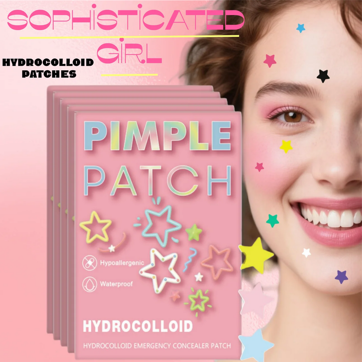 280/1680 Pieces Star-Shaped High-Cost-Performance Acne Patches for Refined Girls, Daily Beauty Invisible Concealer Acne Patches Quake