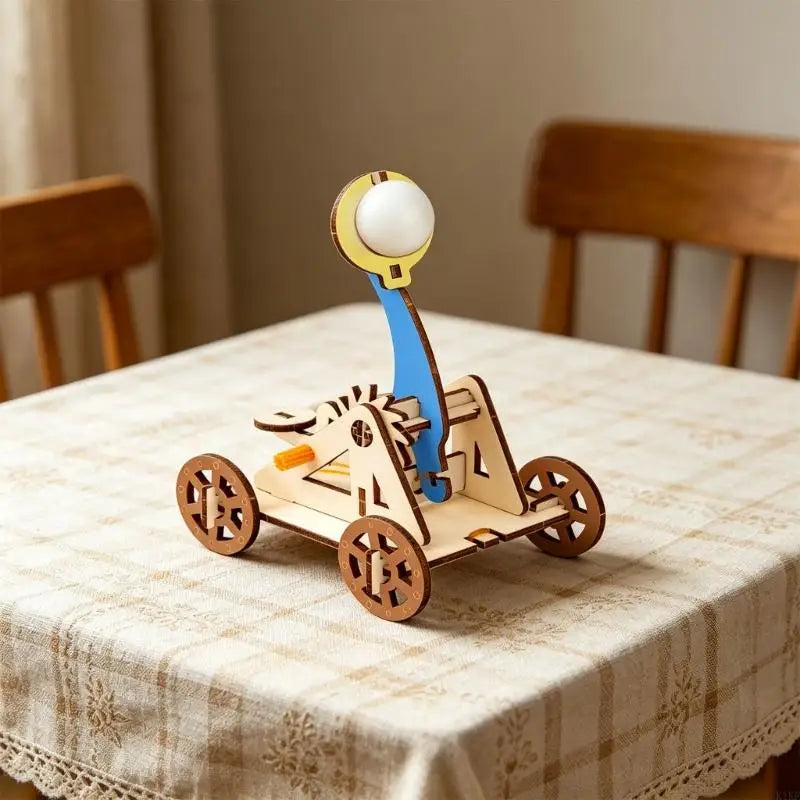Wooden Ancient Catapult Model Craft Set Adjustable Angles Kids Educational Toy For Classroom Science Experiment K1KF Quake