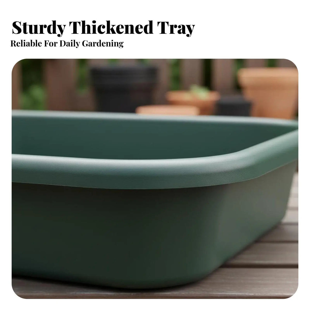 Garden Workstation Tray Multiuse Cleanup Friendly for Small Spaces Quake