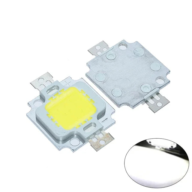 10-PCS LED 10W warm white Green RGB Yellow RGB 800-900LM LED Bulb IC SMD Lamp Light Daylight white High Power LED 3000K-3200K Quake White