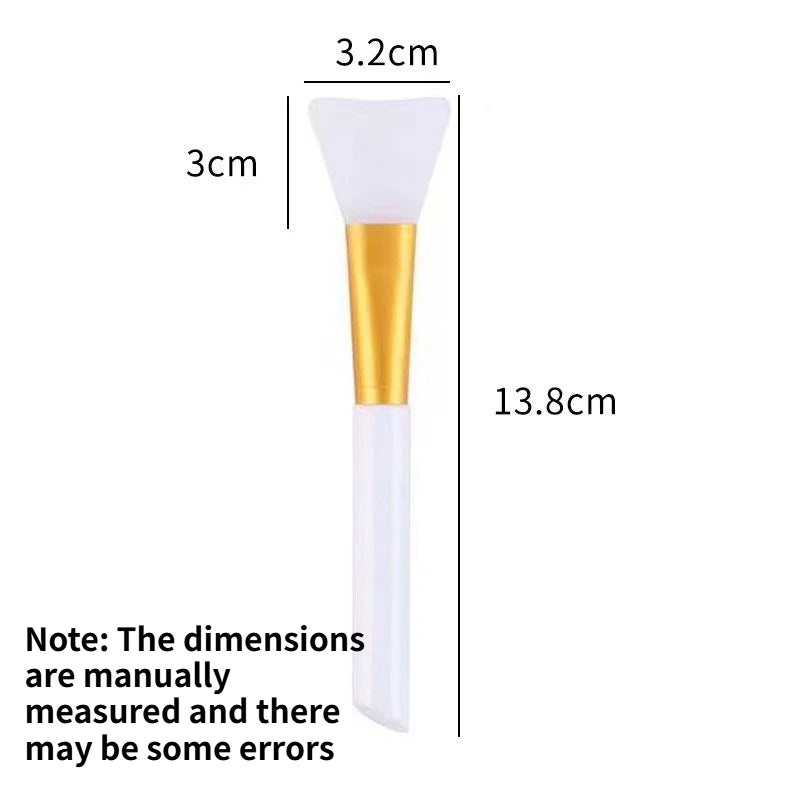 Soft Silicone Facial Mask Brush Large Face Spa Beauty Applicator DIY Peel Mask Body Essential Oil Makeup Remover Cosmetic Tool Quake WHITE