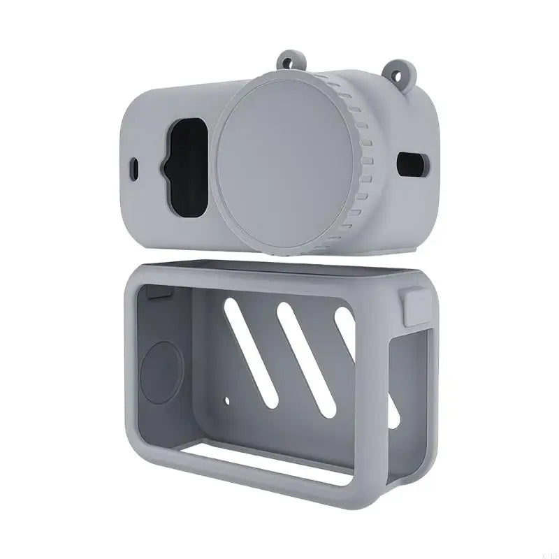 Waterproof Silicone Cover For Selected Action Camera Smooth Texture And Easy Removal Protective Cover K1KF Quake Gray CN