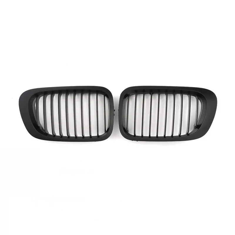 For BMW 3 Series E46 M3 2 Doors 1999-2003 2x Car Grille Front Kidney Grill Single Line Style 51138208685 51138208686 Decoration Quake