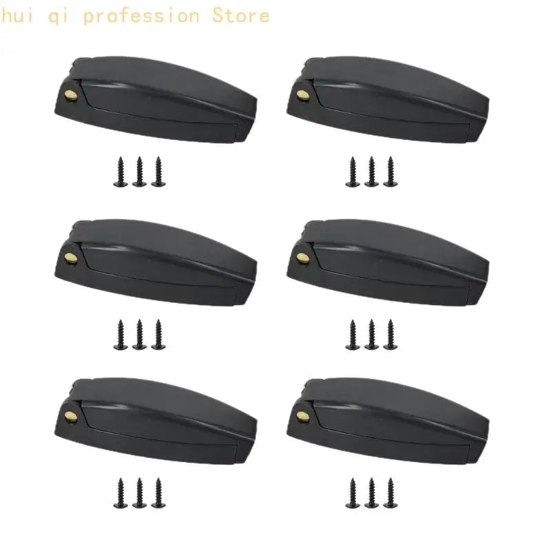 Baggage Door Retainer 6 Pack, ABS Spring Hardware for Trailer Storage Door Support in Loading and Service Use H8WE Quake Black CN