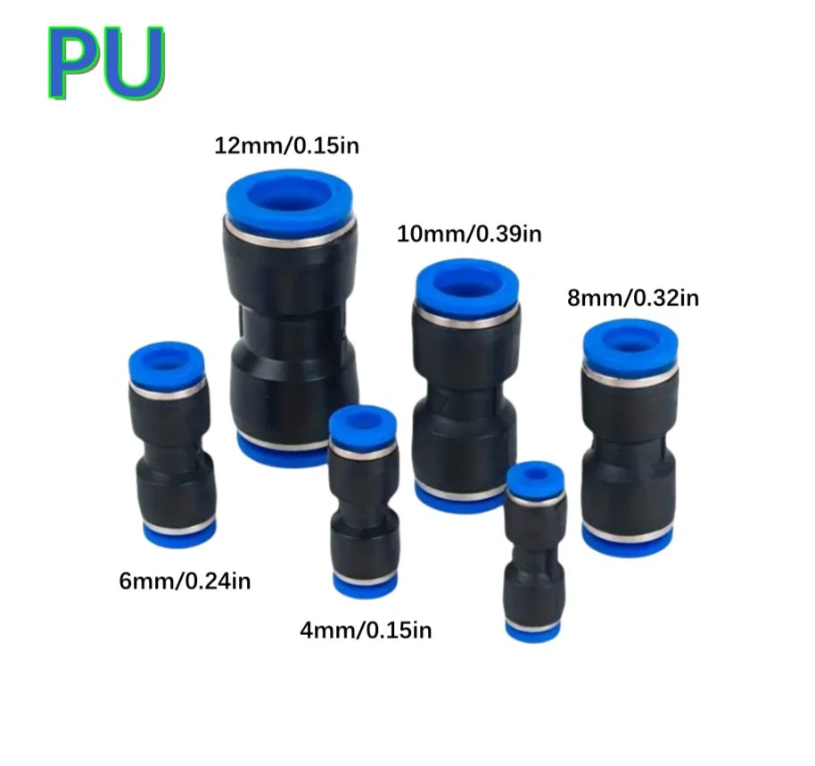 PU 5/10/20 PCS Quick Connect Air Hose Fitting - Universal Plastic Air Plug Connector for PU4/6/8/10/12mm Pipe Quake