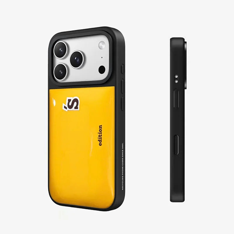 Yellow Puff Black Border 3D Case: Compatible with IPhone 18 17 Pro Max 18Pro Quake
