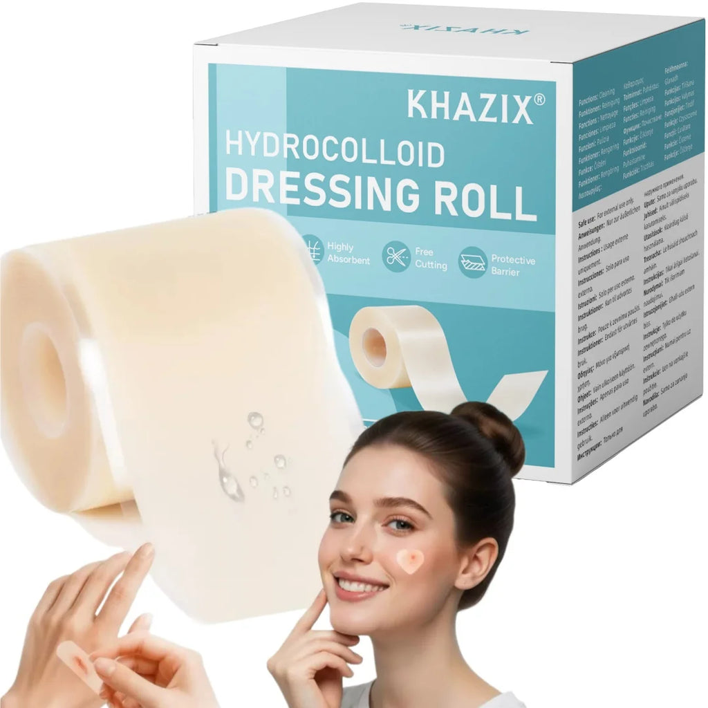 Pimple Patch Artificial Skin Wound Dressing Freely Cuttable Skin-Friendly Adhesive Keep Wound Clean 1 Roll Value Pack. Quake Blue