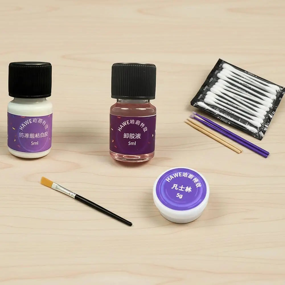 Spirit Gum Adhesive and Remover,5ml Professional Cosmetic Glue for Face, Skin, Body, Stage Special Effect Prosthetics Makeup Kit Quake