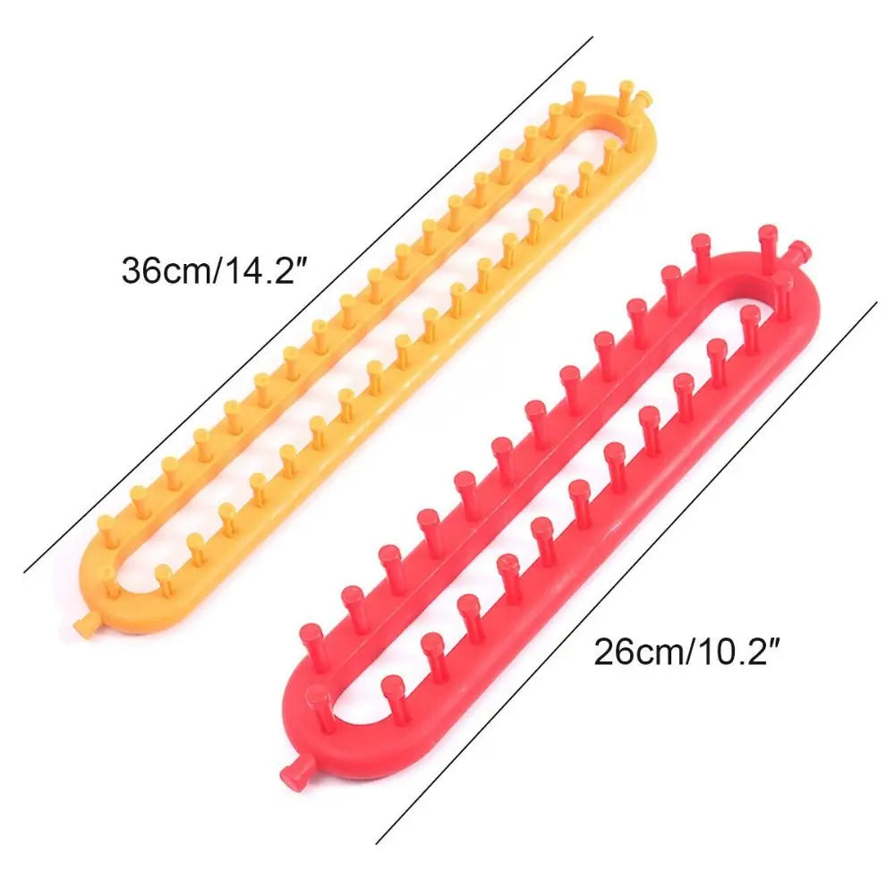 Gift Plastic Weaving Loom Knitting Kit DIY Handmade Craft DIY Machine Sewing Tools Rectangle Braiding Tool Women Quake