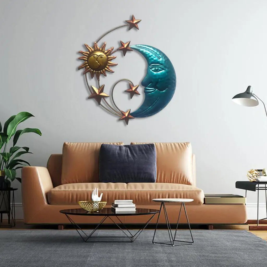 Modern Hanging Interior Sculpture Iron Decorative Creative for Backyard Gifts for Quake