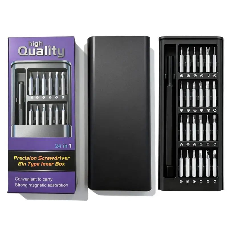 24/32 In 1 Precision Screwdriver Set Non Slip Green Handle Magnetic Bits For Electronics Repair Home DIY Tasks Quake A4