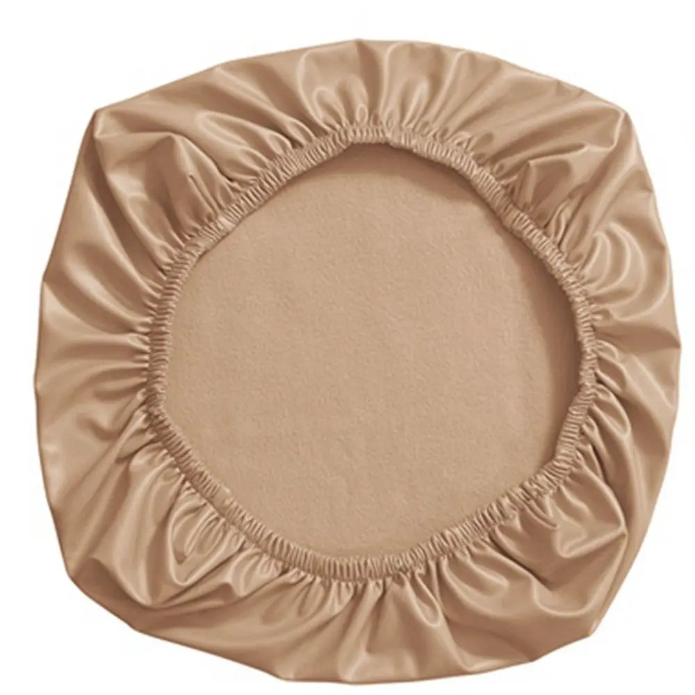 New Waterproof Computer Chair Covers PU Leather Elasticity Chair Seat Covers Office Chair Slipcovers Quake Khaki