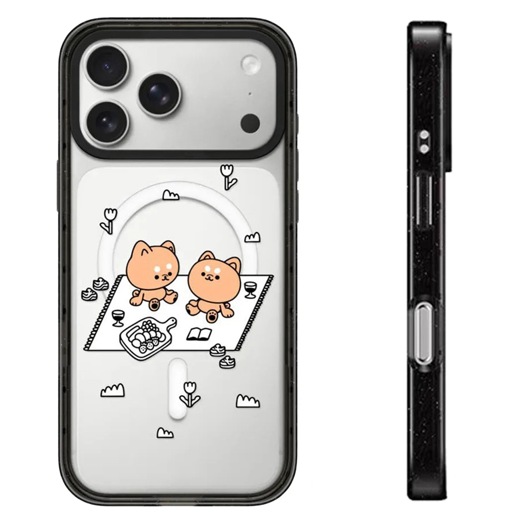 6090846 Impact Black Border Magnetic Case: Compatible with IPhone 18 17 16 15 14 13 Pro Max 18Pro Quake impact (MagSafe) 1 iPhone17 Pro Max