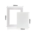 Self-adhesive Access Panel Door Plastic Removable Opening Flap Cover Plate White Hinged Access Hatch Doors Wall Ceiling Quake 200x250mm