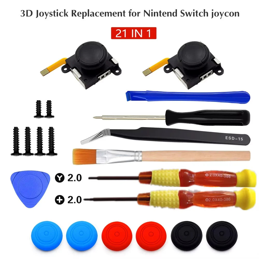 Replacement Switch Joy Con Controller Joystick 19 in 1 kit Quake