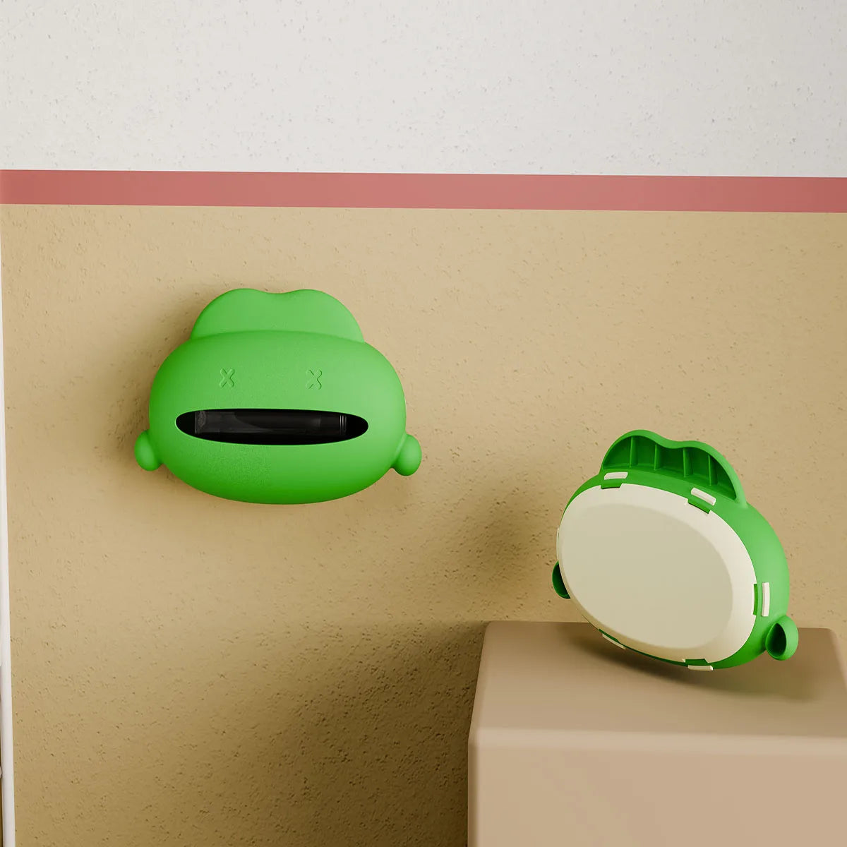 Wall - Mounted Pet Poop Bag Dispenser - Cute Design for Easy Access, Essential Pet Waste Cleaning Accessory, Pet Supplies Quake Chip HC0108A