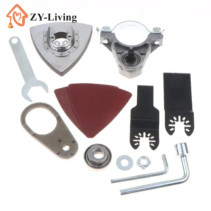 100/115/125 Type Angle Grinder Modification Kit With Saw Blades Sanding Discs Installation Tools For DIY Woodworking Cutting Quake