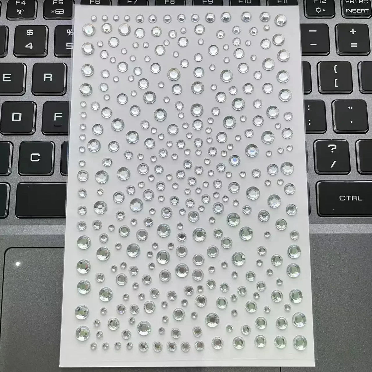 Rhinestone Face Sticker Diamond Party Eyes Makeup Bright Crystal Self-adhesive DIY Sticker Girls Face Decoration Sticker Quake NO.11