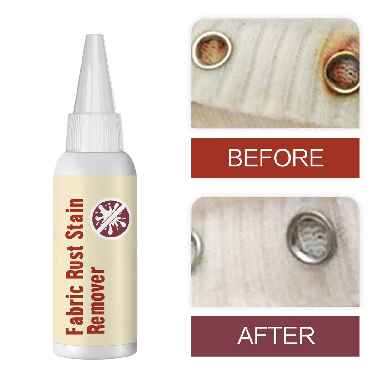 Fabric Rust Stain Remover Clothes Rusts Remover Waterless Clothing Cleaning Effective Decontamination Clothes Cleansing Agent Quake 50ml