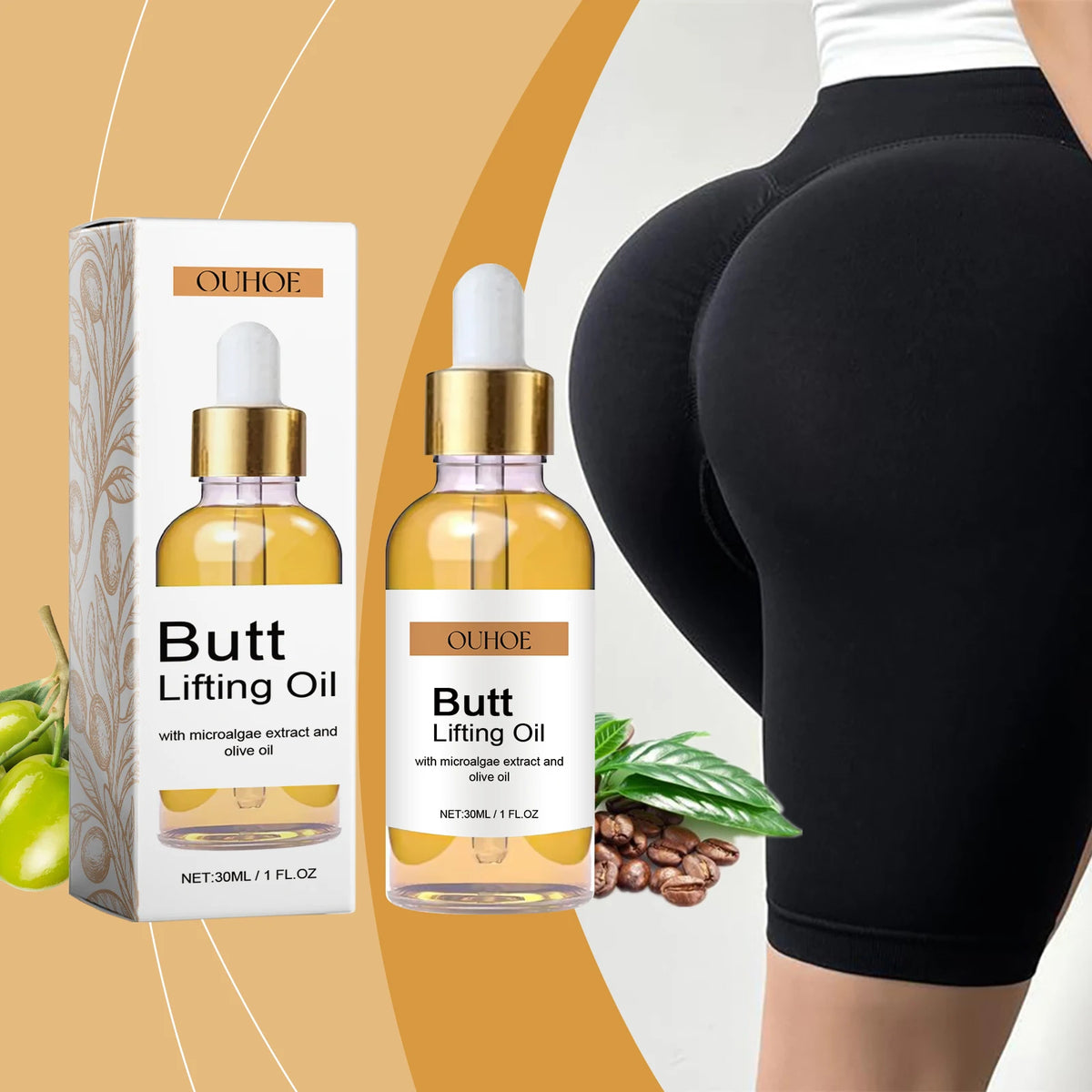 Hip Lifting Oil Buttock Lifting Oil Firming Nourishing Moisturize Tighten Shaper Bum Sexy Body Butt Massage Care Essential Oil Quake