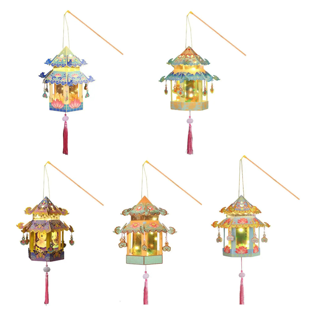 Chinese Lantern Craft Hanging Lantern Decoration Light Portable Lantern for Birthday Events Chinese Festive New Year Decor Party Quake