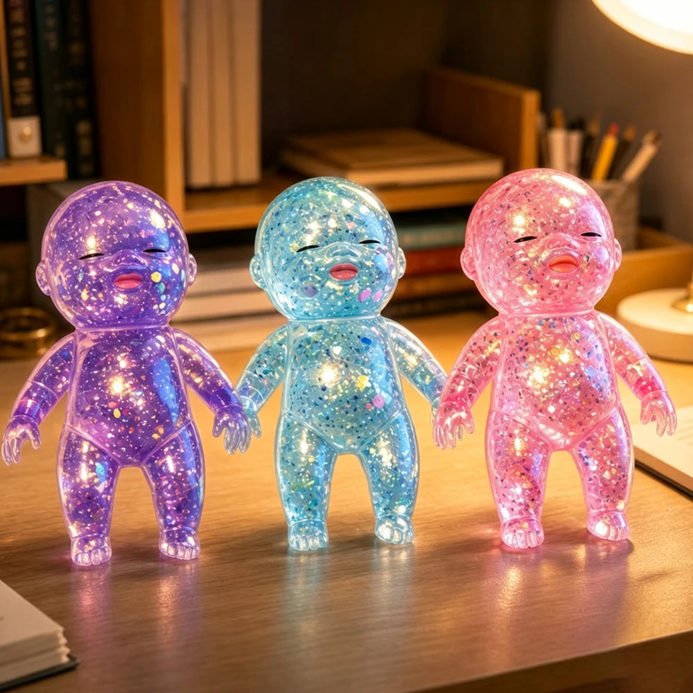 Squishy Maltose Sugar Glitter Shiny Stress Relief Toy Stretchable Slow Rising Fidget Toy Adults Stress Relief Gifts Home Decor Quake 3pcs