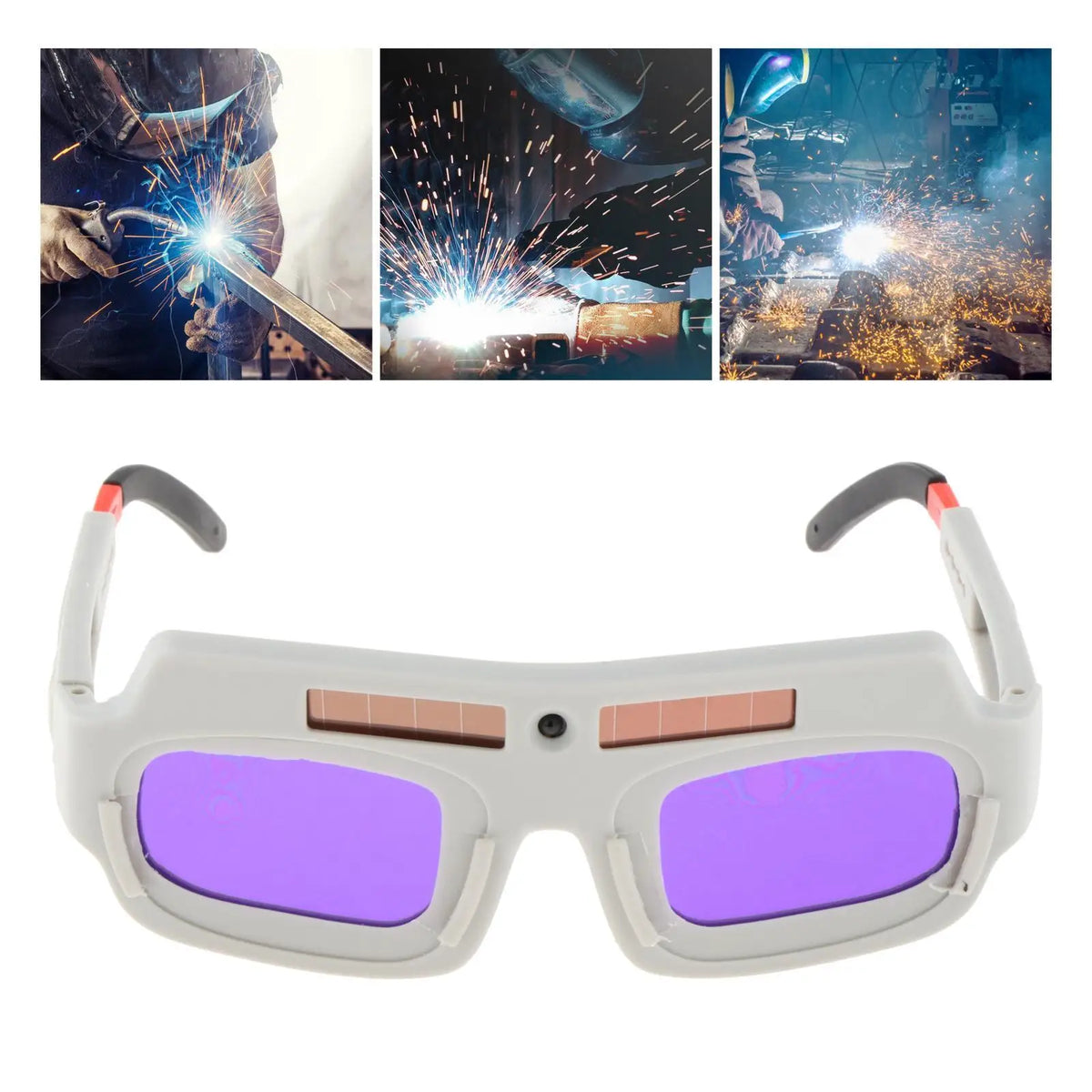 Eyes Goggles Non Slip Automatic Dimming Safety Protective for Field Inspections Quake Gray