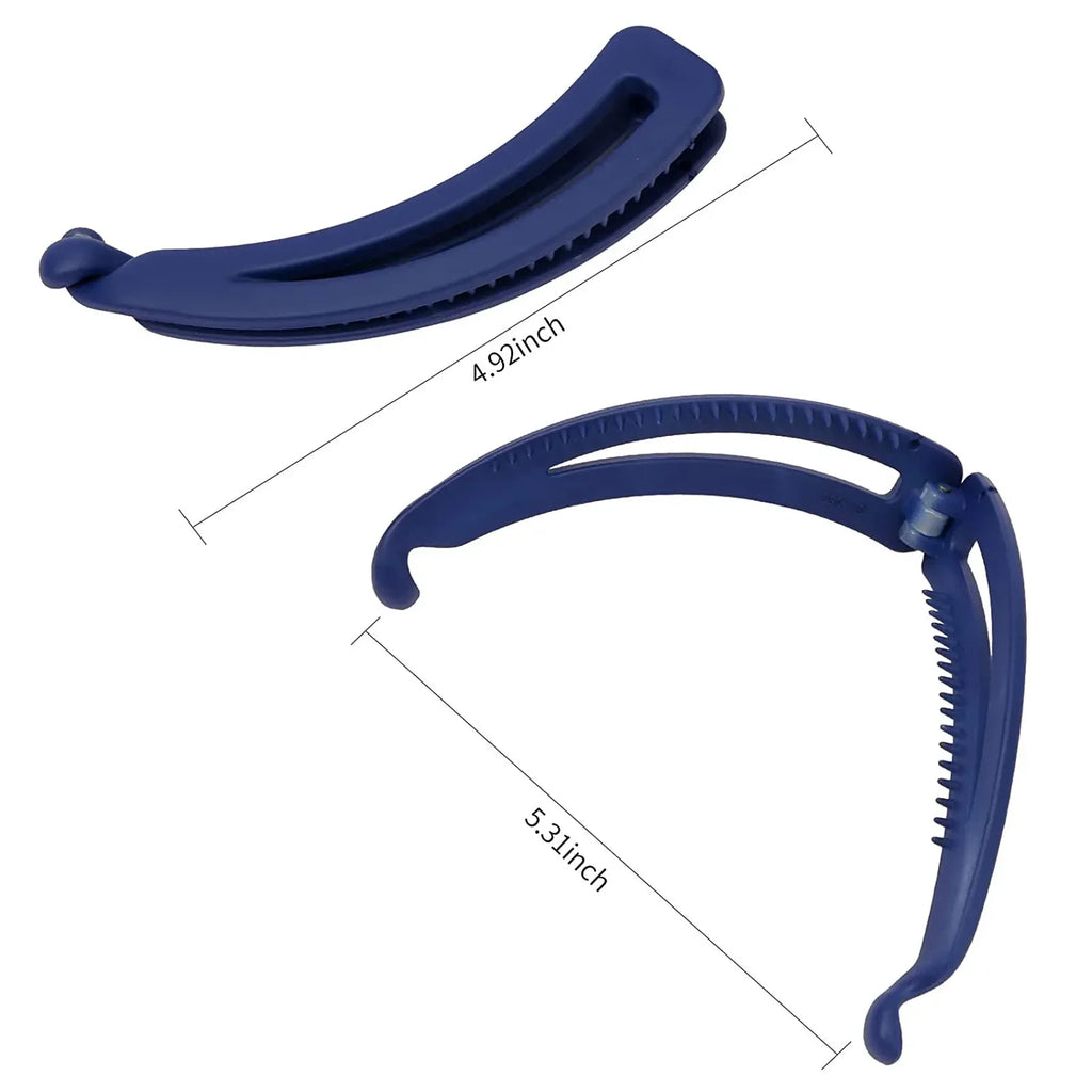 Matte Vintage Banana Clip for Curly Long Straight Short Hair Claw Women Girls Hair Styling Ponytail Holder Hairpin Clamp Grip Quake