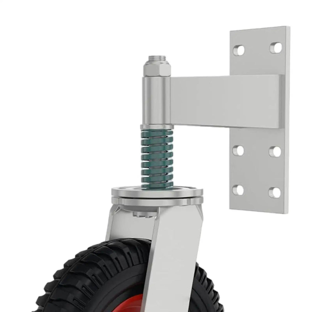 Spring Loaded Gate Caster, Gate Wheel, 600lbs Capacity Gate Support Wheel, Quake