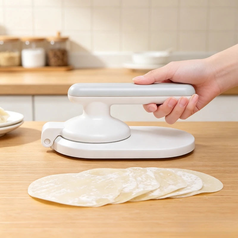 Manual Dumpling Wrapper Press Maker Dough Press Mold Quick Dumpling Skin Press Tool for Home Kitchen DIY Making Quake