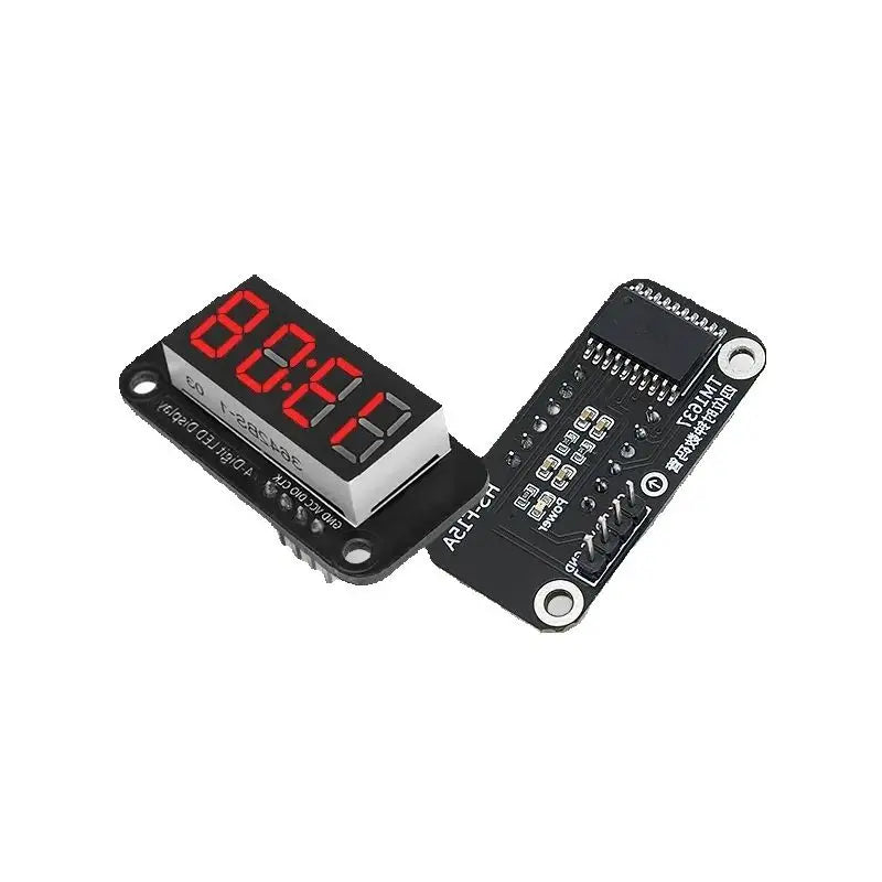 TM-1637 four-bit seven-segment digital tube clock module compatible with Arduino kit development board microcontroller Quake Default Title
