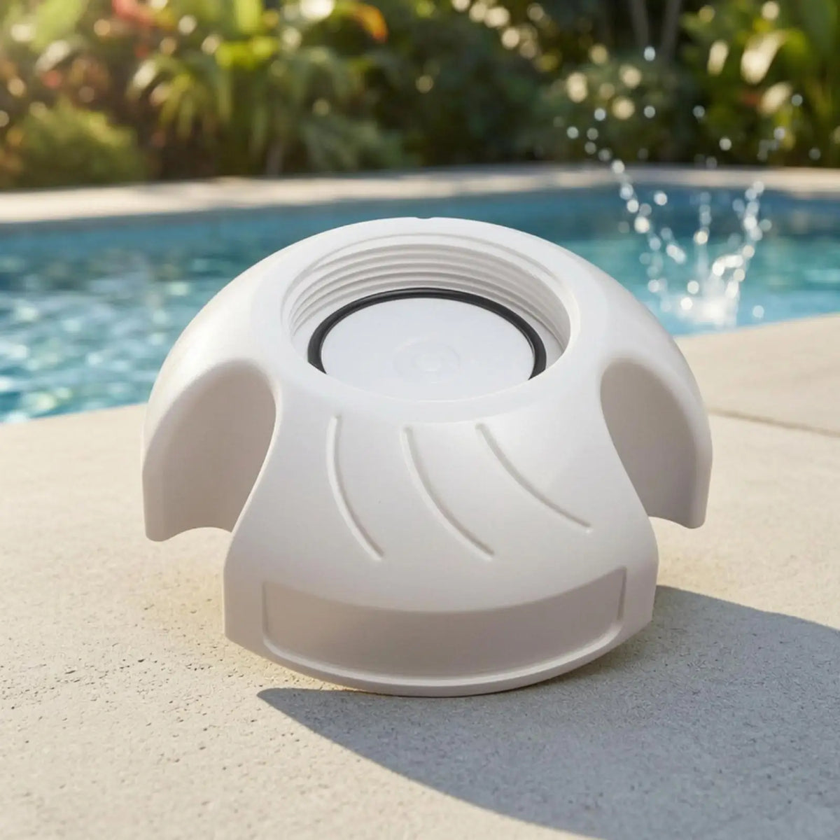 PP Pool Connector with Threaded Opening Long-Lasting Swimming Pool Cleaning Connector Compact Smooth Molded Quake