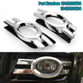 For Mercedes benz X164 GL320 GL450 2007-2009 1648800724 1648800824 Pair Car Chrome Front Bumper Fog Light Trim Grill Frame Cover Quake Default Title