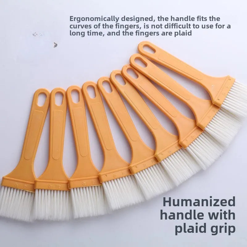 1cps Yellow Handle Oil Brush Pancake Brush Household Barbecue Brush Heat-resistant Small Brush Quake