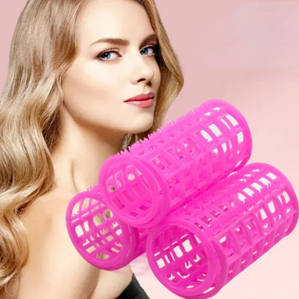 6-14pcs 5 Sizes Hairdressing Hair Curler Rollers Home Use DIY Magic Double Layer Styling Roller Roll Curler Hair Styling Tools Quake