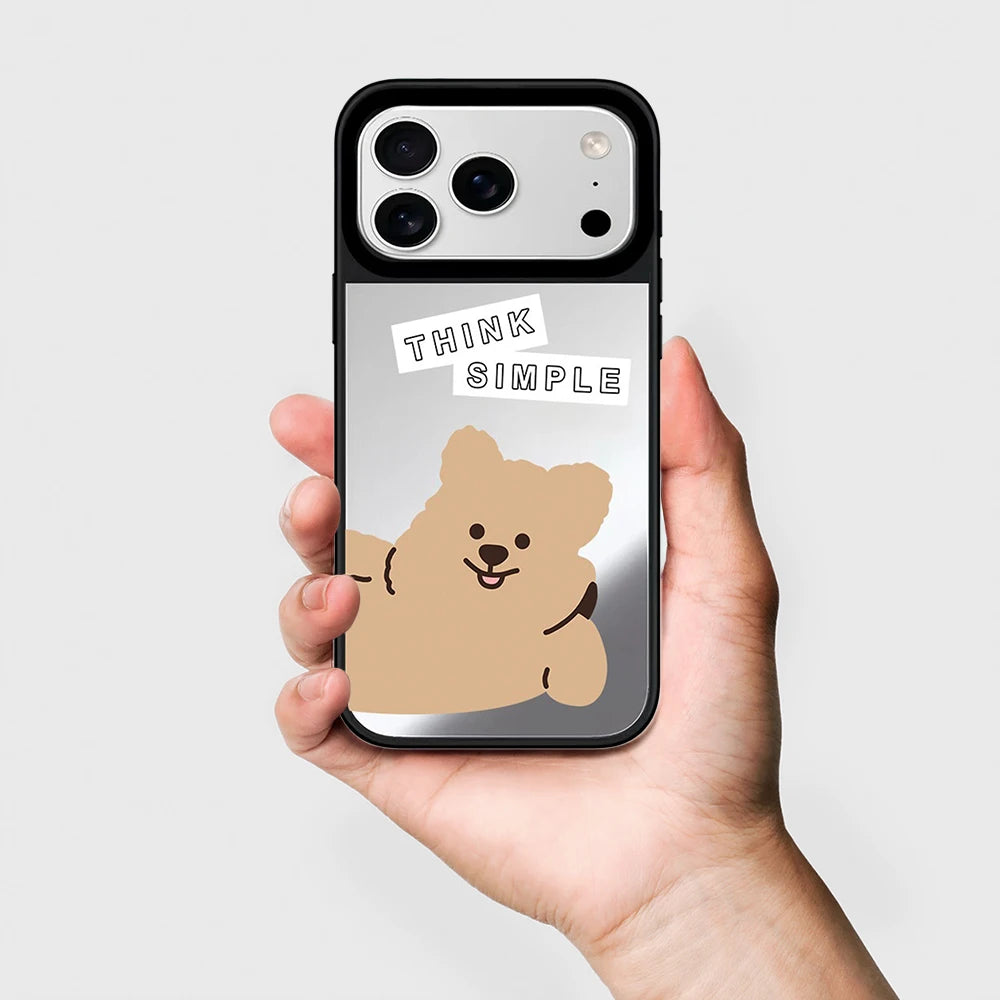 6090733 Mirror Surface Magnetic Phone Case Cover for IPhone 13 14 15 16 17 18 Pro Max Case Quake