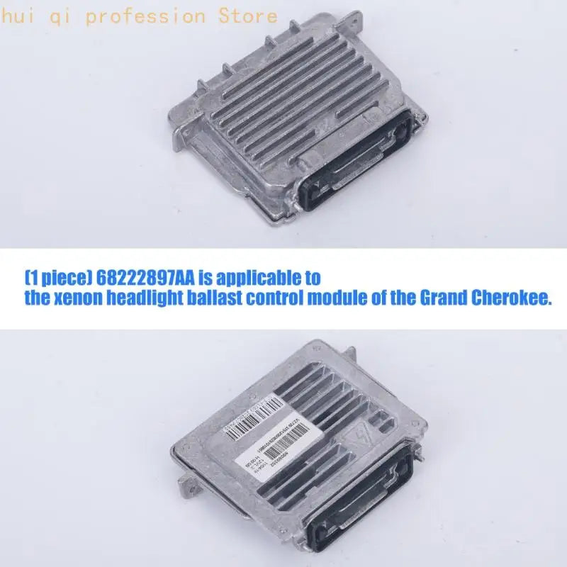 68222897AA 63117180050 89089352 Vehicle Headlight Ballast Unit for Lighting Repairs, Finned Metal Control Part for Lighting H8WE Quake