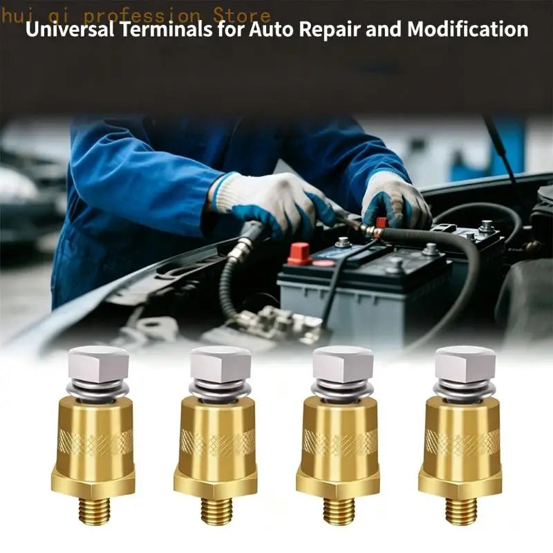 Copper Battery Terminal Set with Bolts and Washers for Service H8WE Quake CN