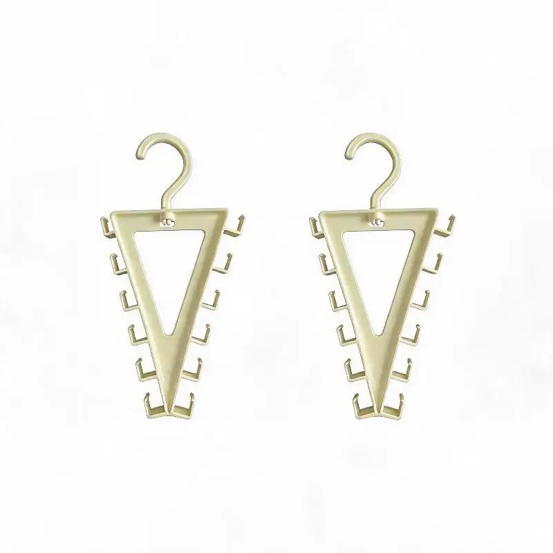 1/2 PCS V Shaped Space Saving Hanger 12 Hooks Clothes Organizer Vertical Closet Storage Rack for Bedroom Wardrobe Hat Belt Scarf Quake 2pcs