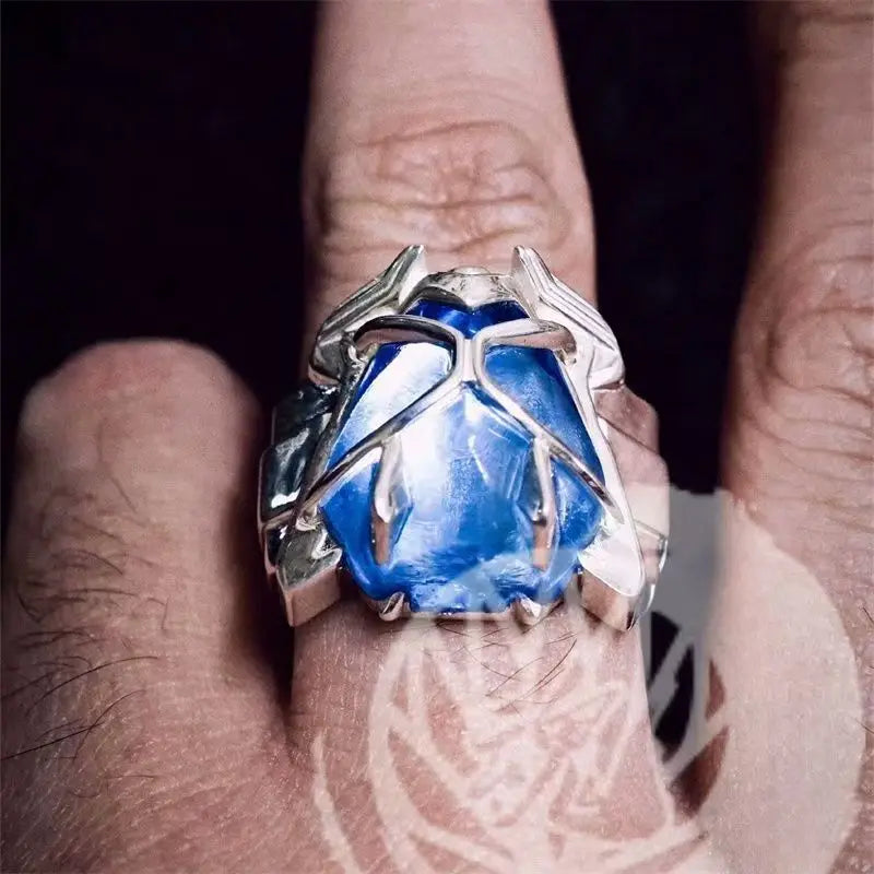 Hot Kamen Rider Wizard Ring Magic Ring Prop Adjustable Openable Design Anime Cosplay Wearable Index Finger Ring for Men Women Quake