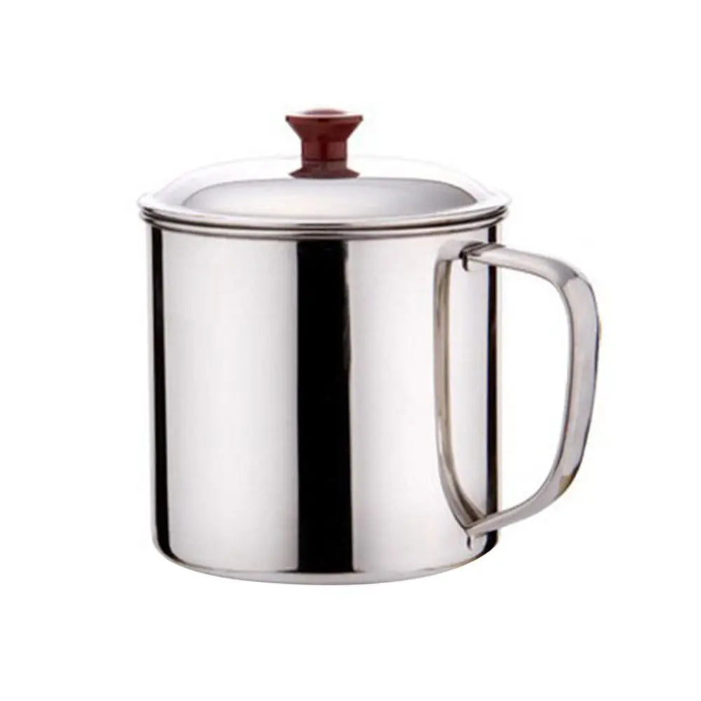 Portable Stainless Steel Tea Drinking Metal Tumbler Pint Cup Camping Coffee Mug Quake 8cm