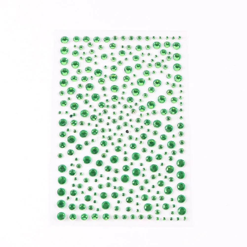 Face Decorations Rhinestone Stickers for Music Festival Halloween Party Mobile Crystal Sticker Women Girls DIY Diamond Stickers Quake NO.43