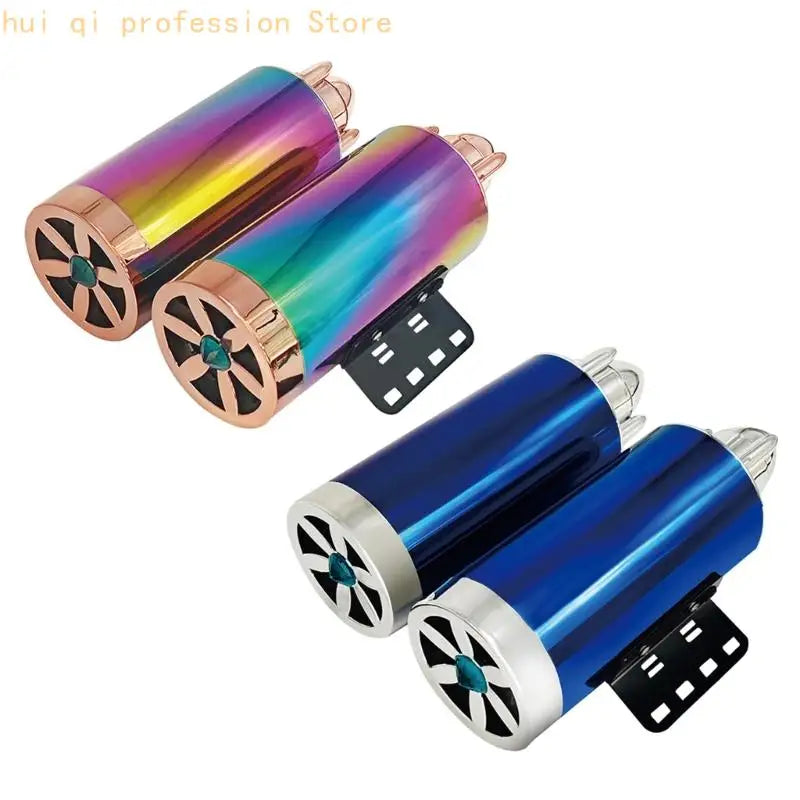 Double Channel Subwoofer Imitation Exhaust Pipe Audios System Motorbike Speaker H8WE Quake